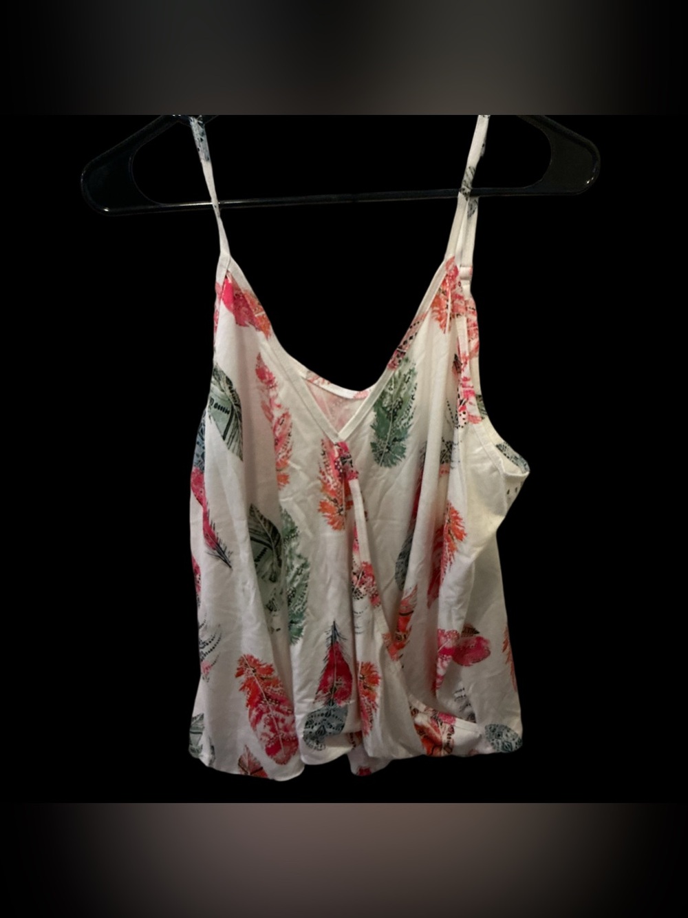 Ladies Feather Tanktop White 2XL Pre Owned